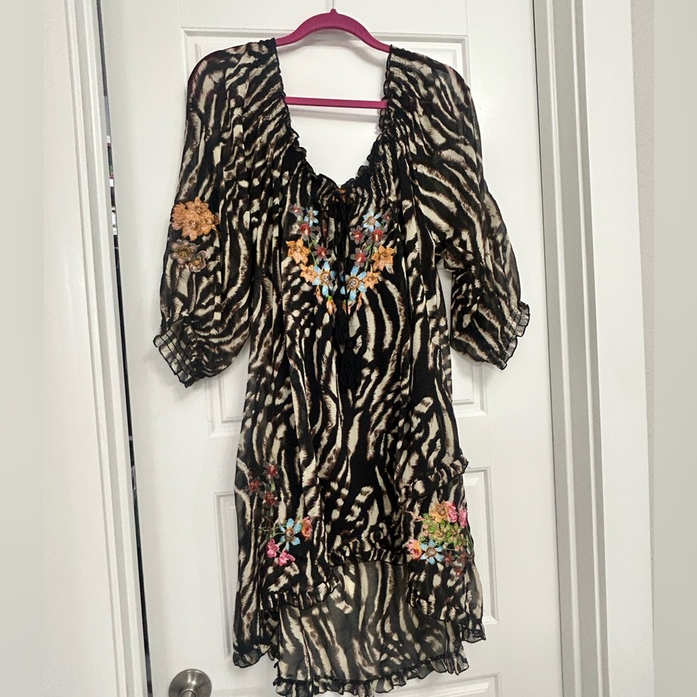 Urban Mango boutique embroidered dress